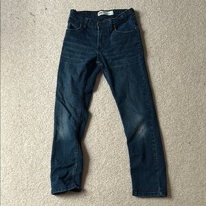 Levi's Blue Straight-Leg Jeans with Lived-In Look